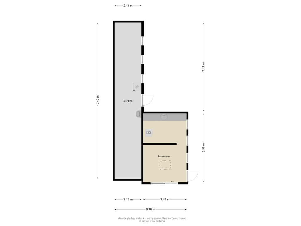 Bekijk plattegrond van Bijgebouw van Esscheweg 71