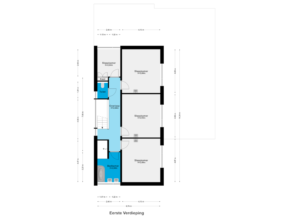 Bekijk plattegrond van Eerste Verdieping van Regenboogschotel 11