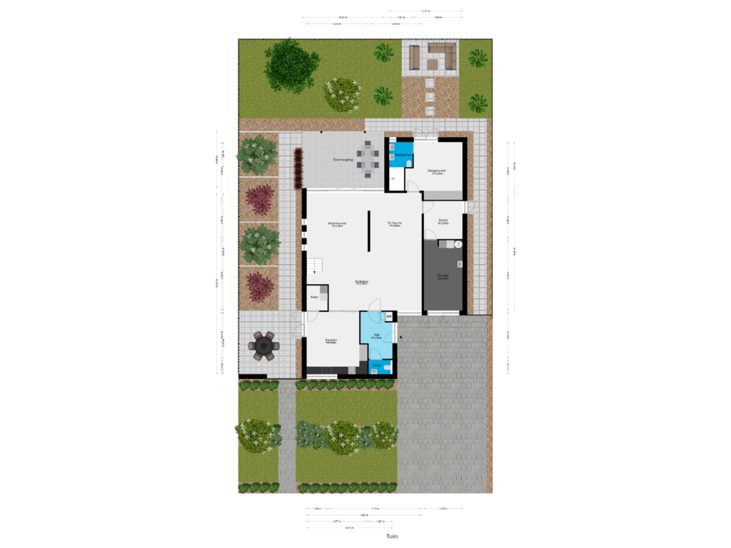 Bekijk plattegrond van Tuin van Regenboogschotel 11