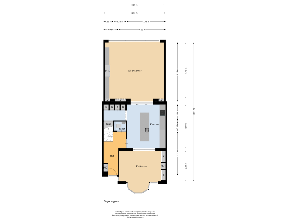 View floorplan of Begane grond of Aletta Jacobsdreef 130