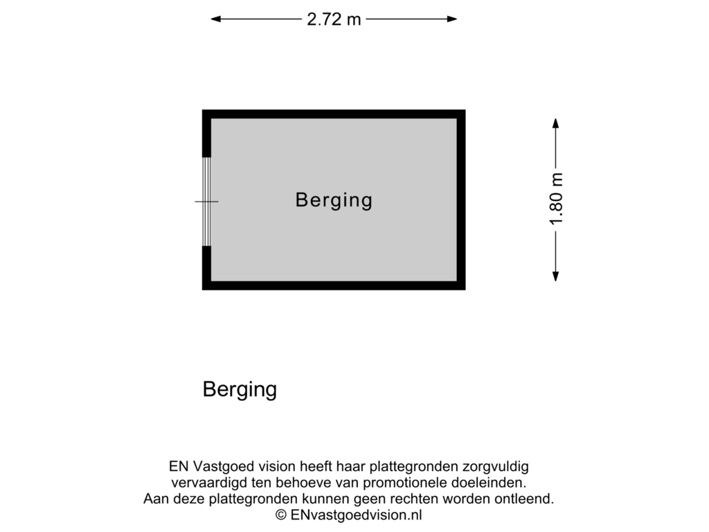 View floorplan of Berging of Aletta Jacobsdreef 130