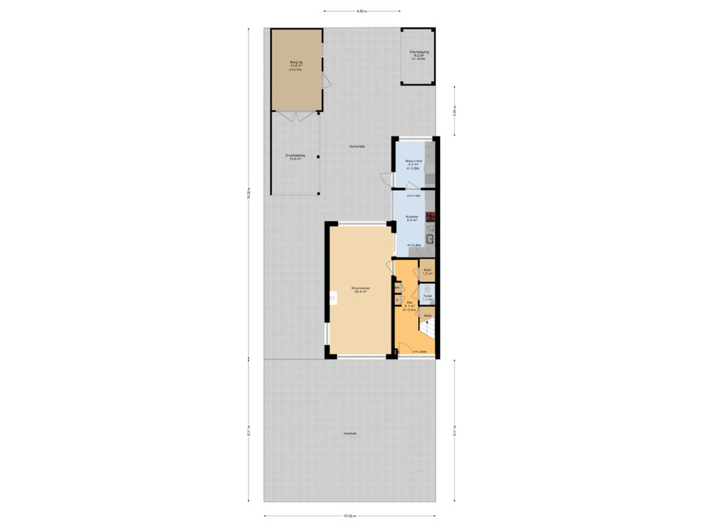 Bekijk plattegrond van Situatie van Easter Omwei 36