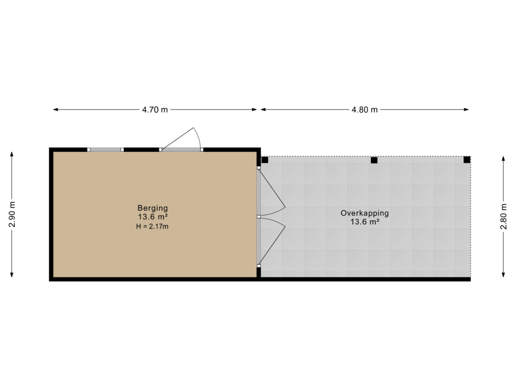 Bekijk plattegrond van Berging van Easter Omwei 36