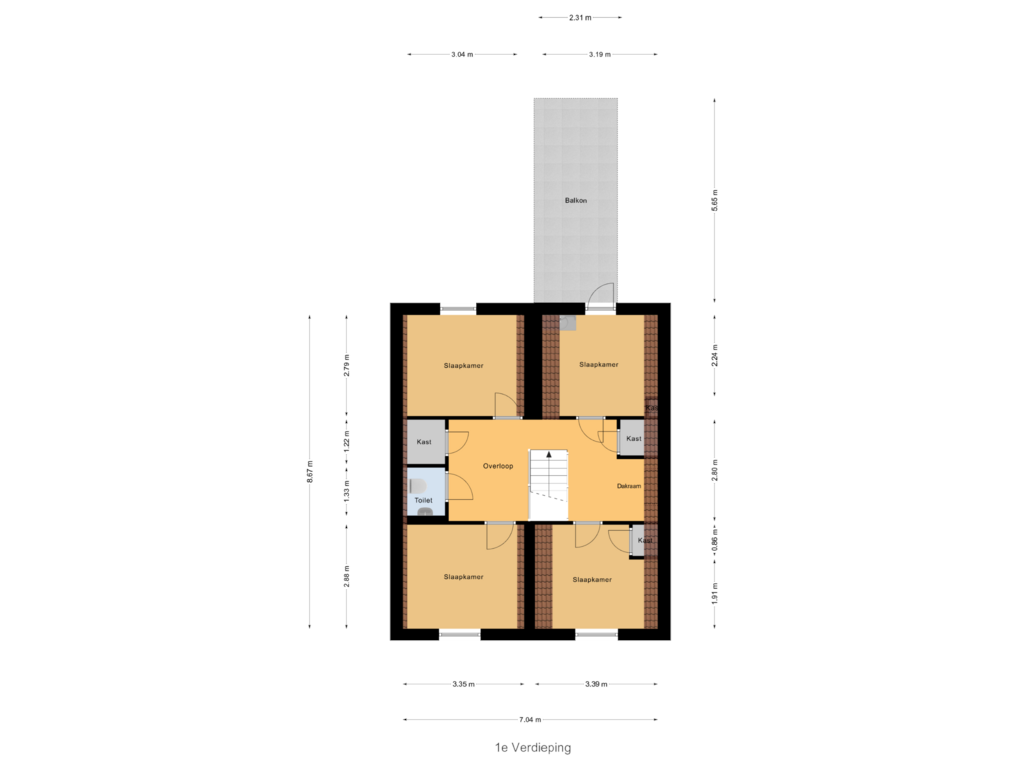 Bekijk plattegrond van 1e Verdieping van Ravestraat 11