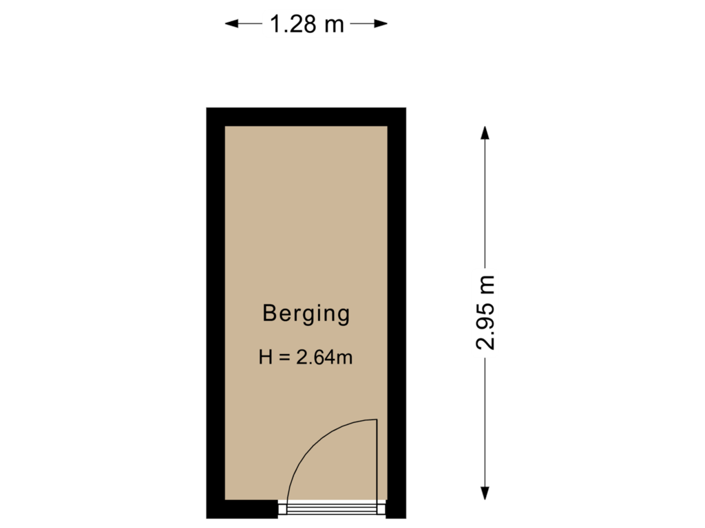 Bekijk plattegrond van Berging van Aziëlaan 418