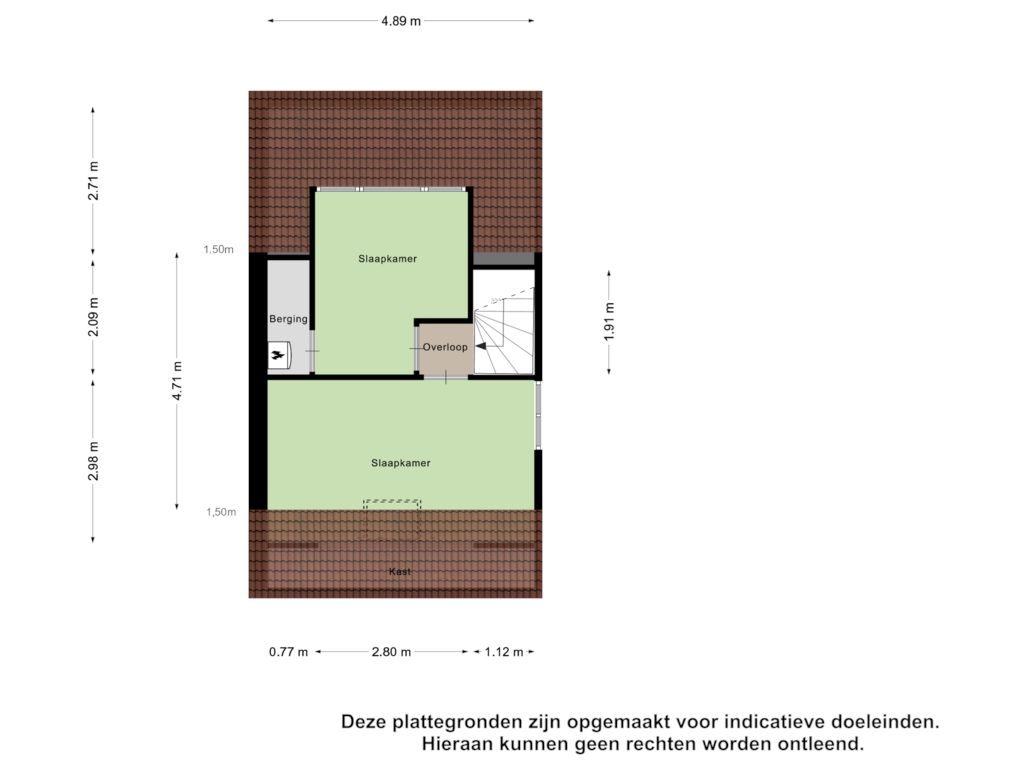 View floorplan of Tweede Verdieping of Wijnruit 13