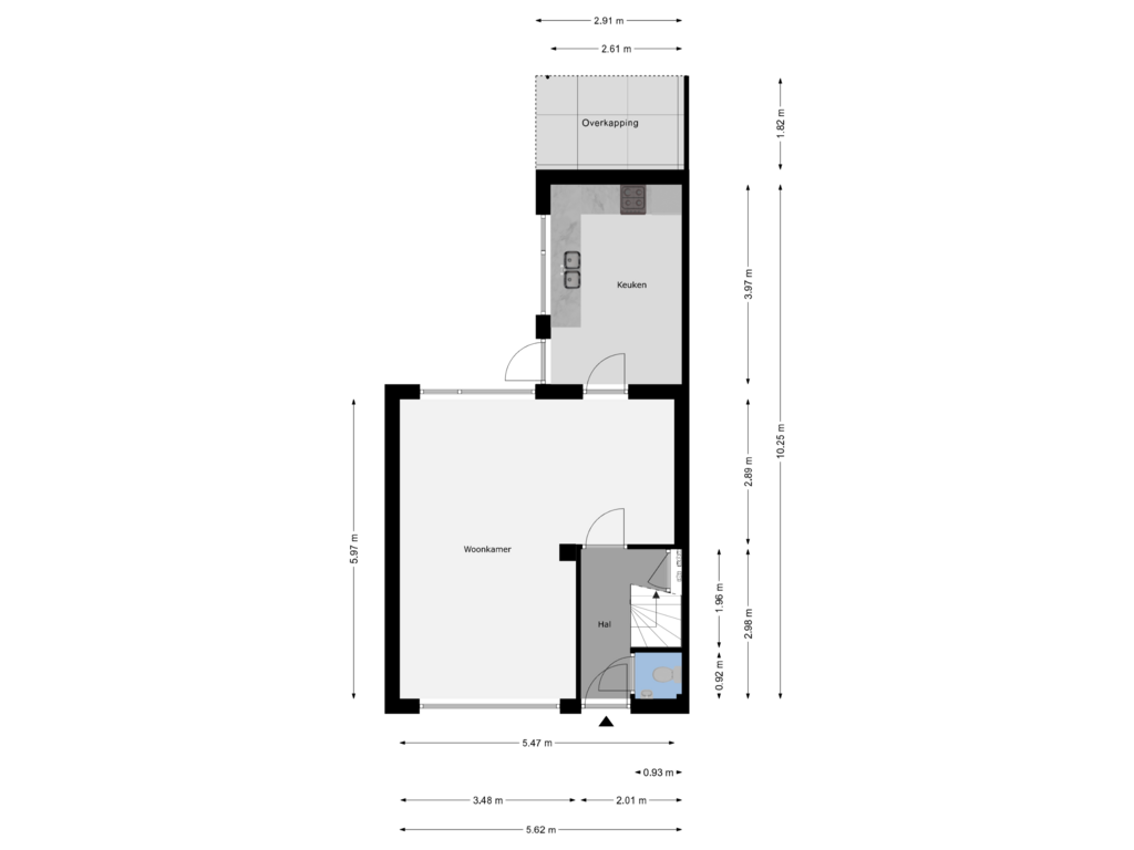 View floorplan of Begane Grond of Gareelstraat 5