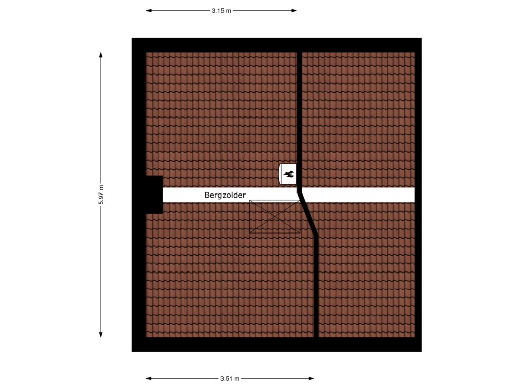 View floorplan of 2e Verdieping of Gareelstraat 5