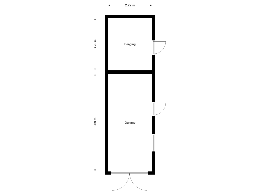 View floorplan of Garage_Berging of Gareelstraat 5