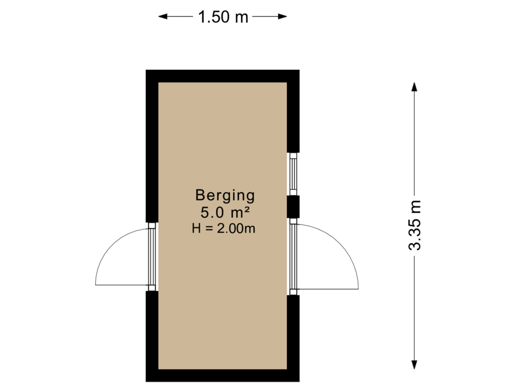 View floorplan of Berging of IJsselstraat 73