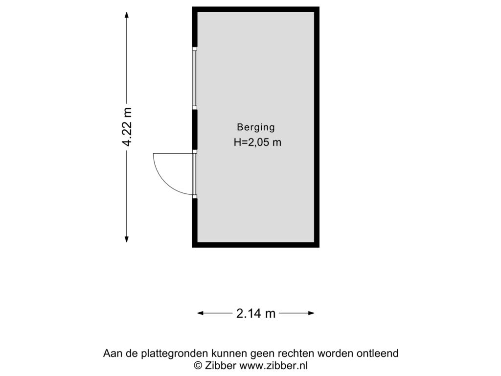 Bekijk plattegrond van Berging van Beverveen 129