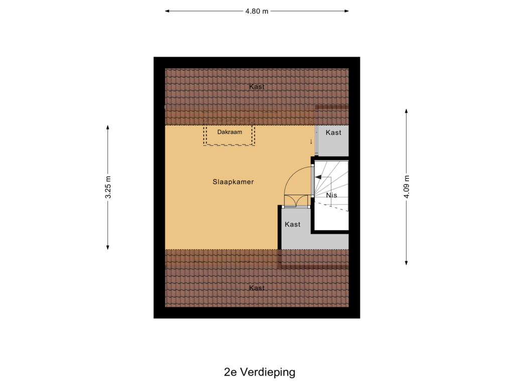 Bekijk plattegrond van 2e Verdieping van Bakema-erf 304