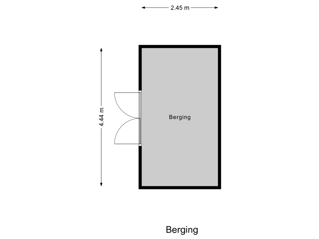 Bekijk plattegrond van Berging van Bakema-erf 304