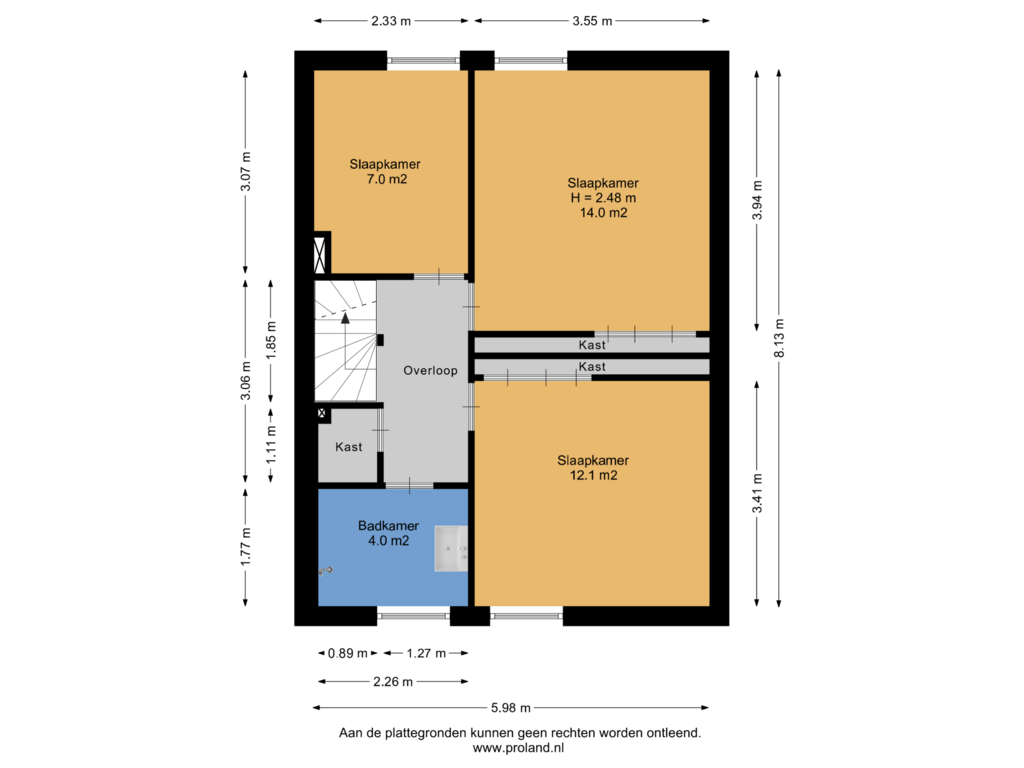 Bekijk plattegrond van 1e  Verdieping van Maria Louisestraat 27