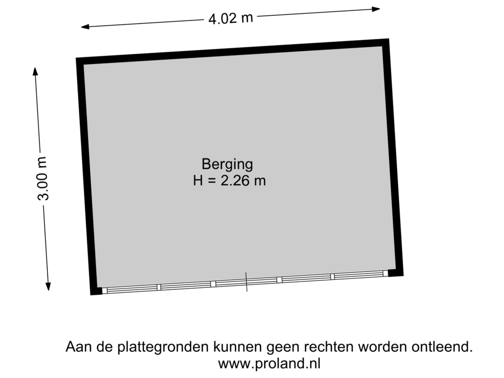 Bekijk plattegrond van Berging van Maria Louisestraat 27