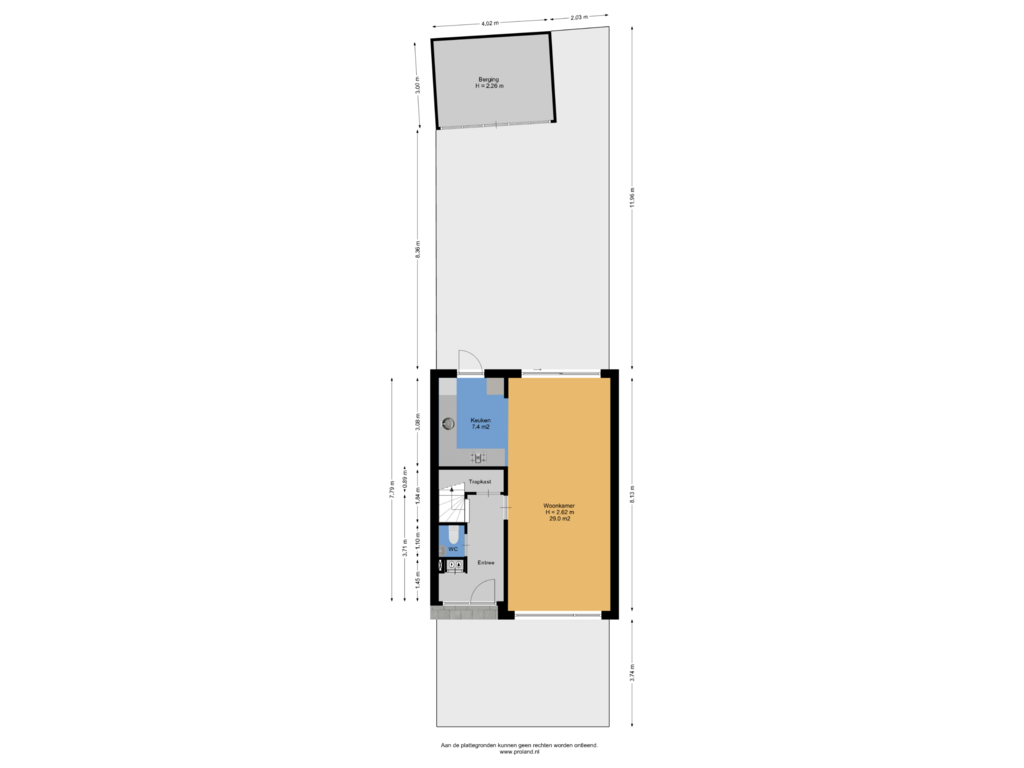 Bekijk plattegrond van Begane Grond Met Kavel van Maria Louisestraat 27