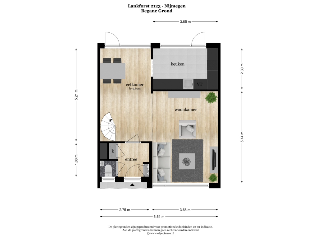 Bekijk plattegrond van BEGANE GROND van Lankforst 2123