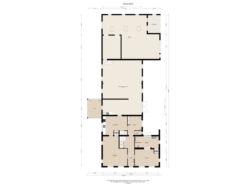 Bekijk plattegrond van Begane grond van Rooijsestraat 89