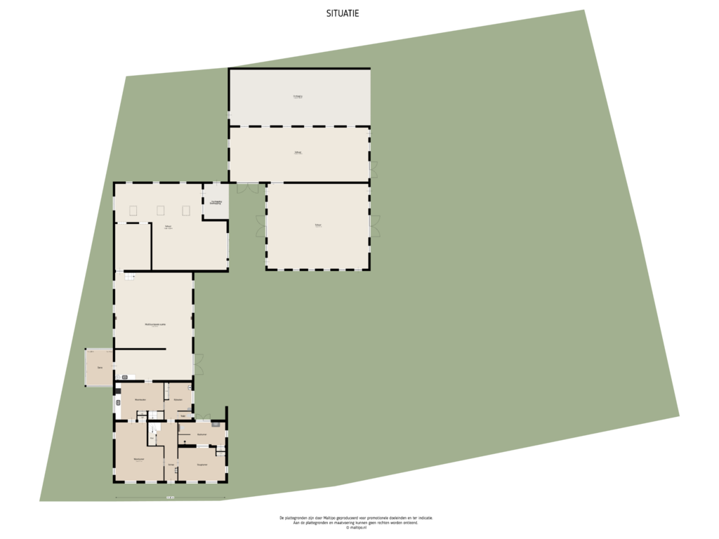 Bekijk plattegrond van Situatie van Rooijsestraat 89