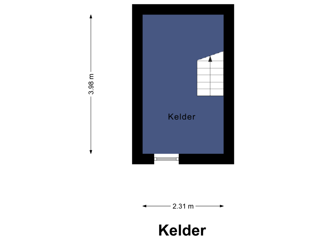 View floorplan of Kelder of Seringenstraat 60