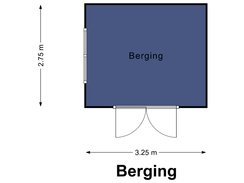 View floorplan of Berging of Seringenstraat 60