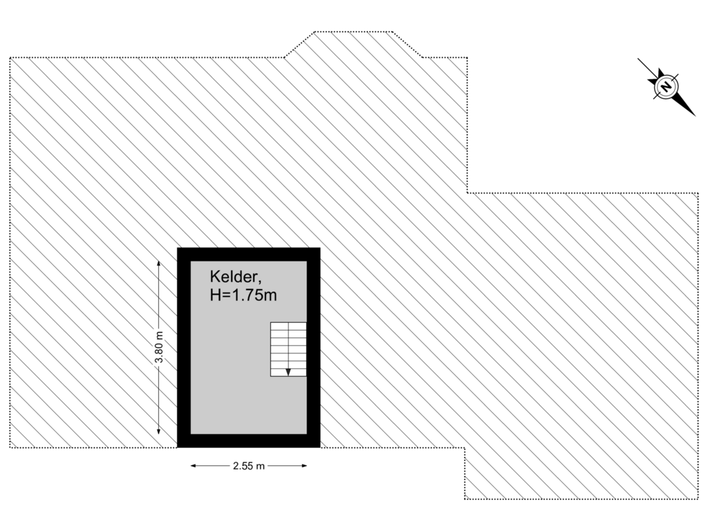 Bekijk plattegrond van Kelder van Wiesterwei 4