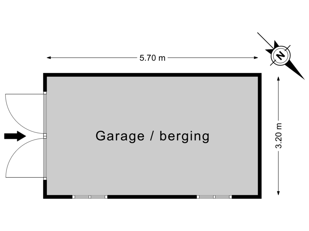 Bekijk plattegrond van Bijgebouw 1 van Wiesterwei 4