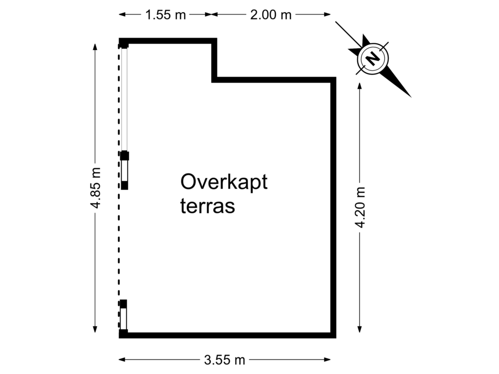 Bekijk plattegrond van Bijgebouw 2 van Wiesterwei 4