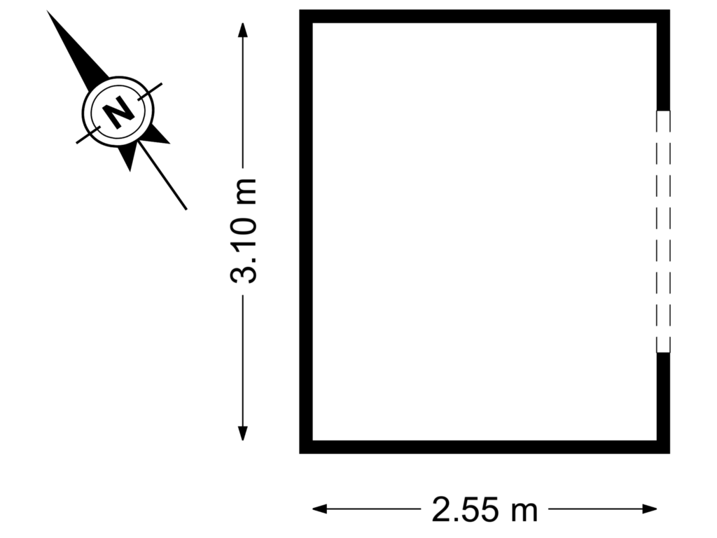 Bekijk plattegrond van Bijgebouw 3 van Stasjonswei 15