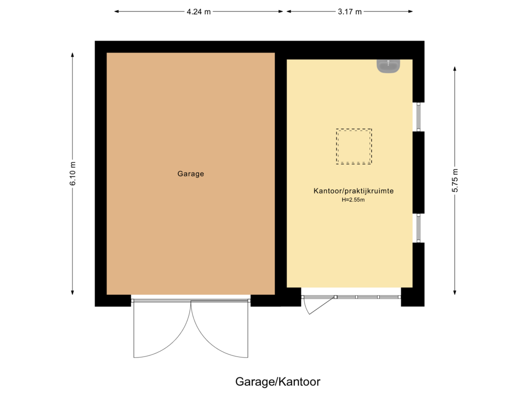 Bekijk plattegrond van Garage van Oosterduinweg 252