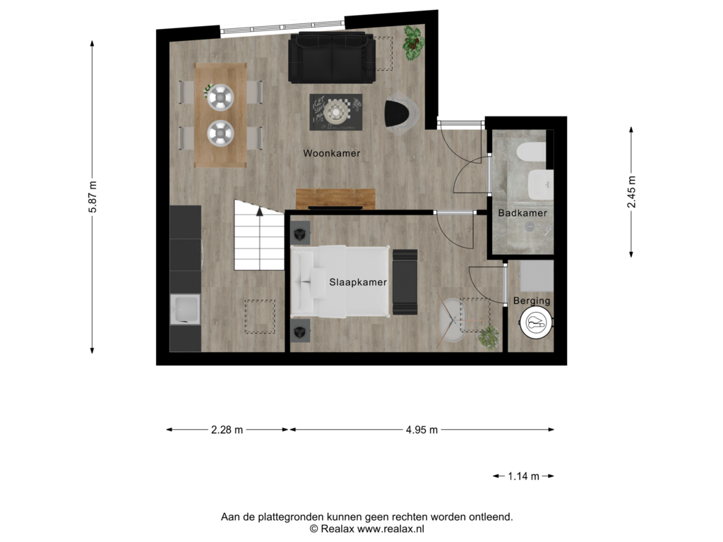 Bekijk plattegrond van 1e Verdieping van Kamperbinnenpoort 4-C