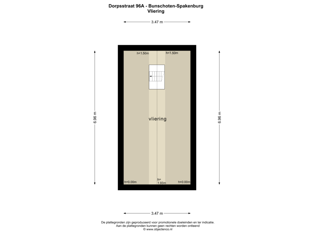 View floorplan of VLIERING of Dorpsstraat 96-A