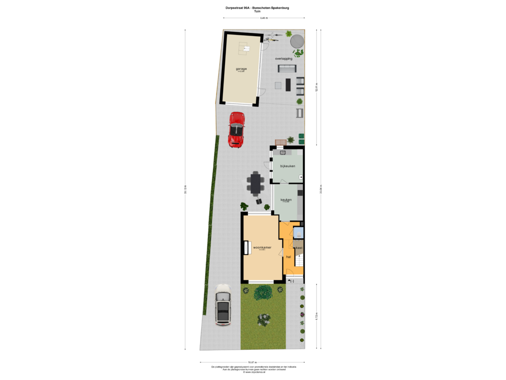 View floorplan of TUIN of Dorpsstraat 96-A