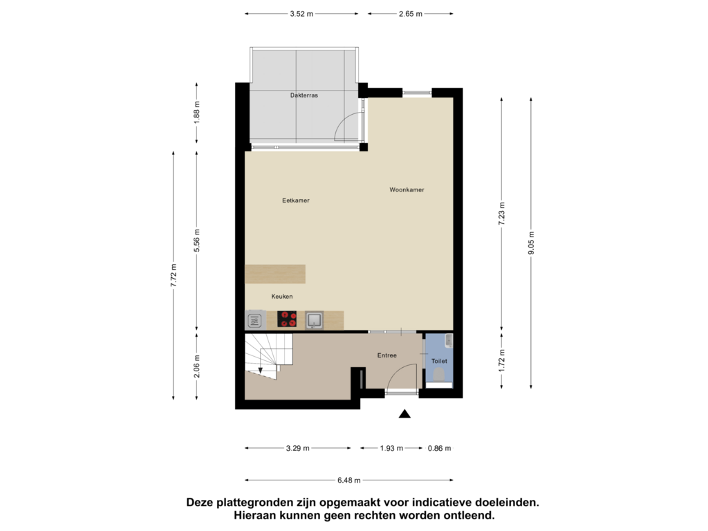 Bekijk plattegrond van Begane Grond van Leliestraat 7-A