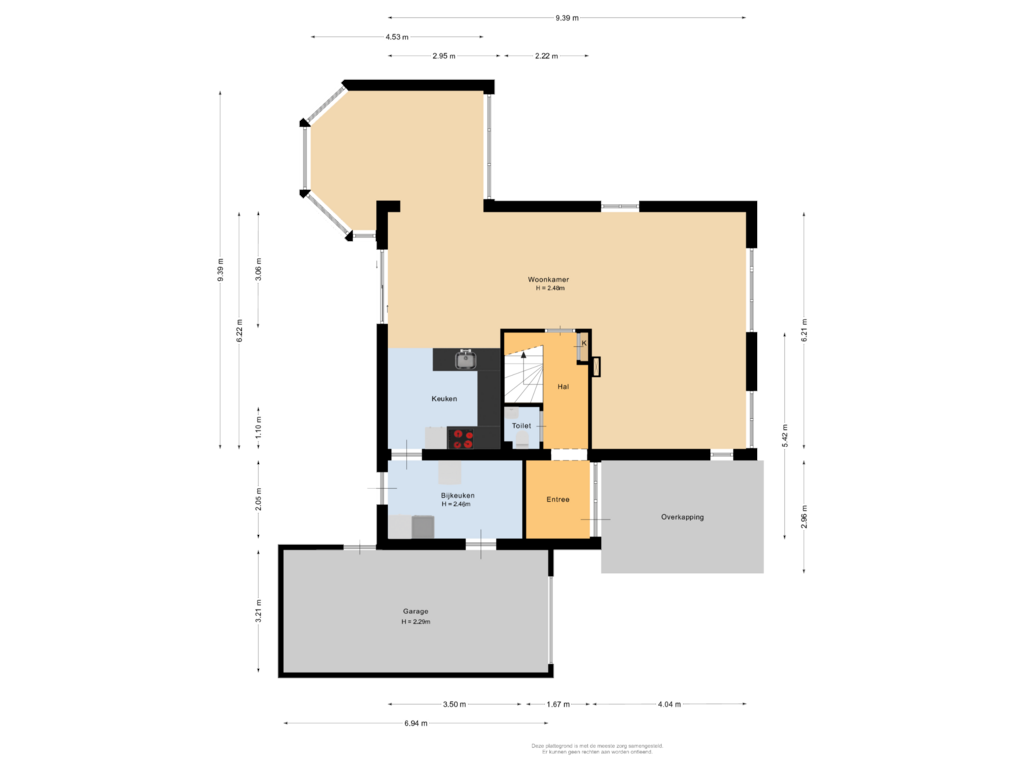 Bekijk plattegrond van Begane grond van Winterrietpeer 15