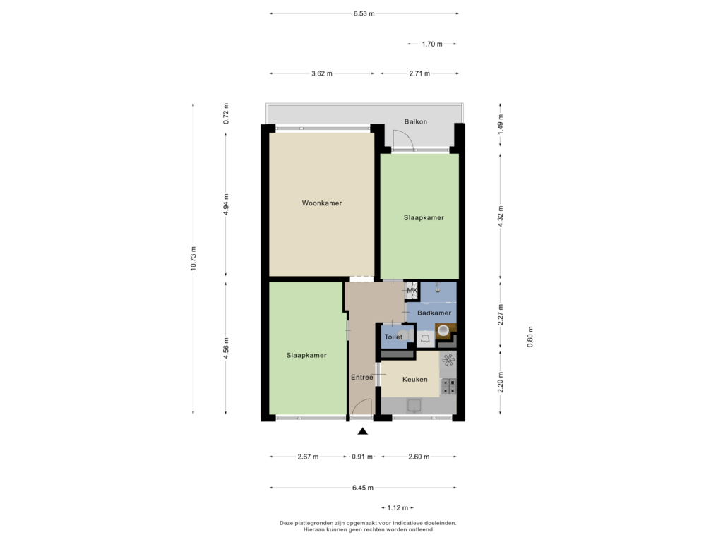 View floorplan of Appartement of Langswater 273