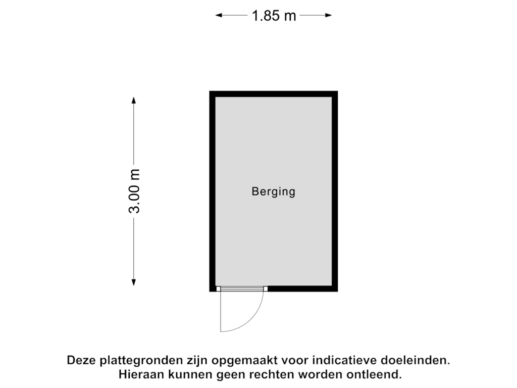 View floorplan of Berging of Langswater 273