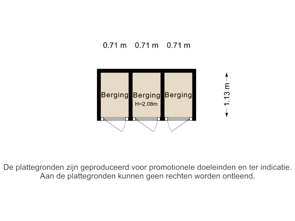 Bekijk plattegrond van Berging van De Oude Klarenbeek 54