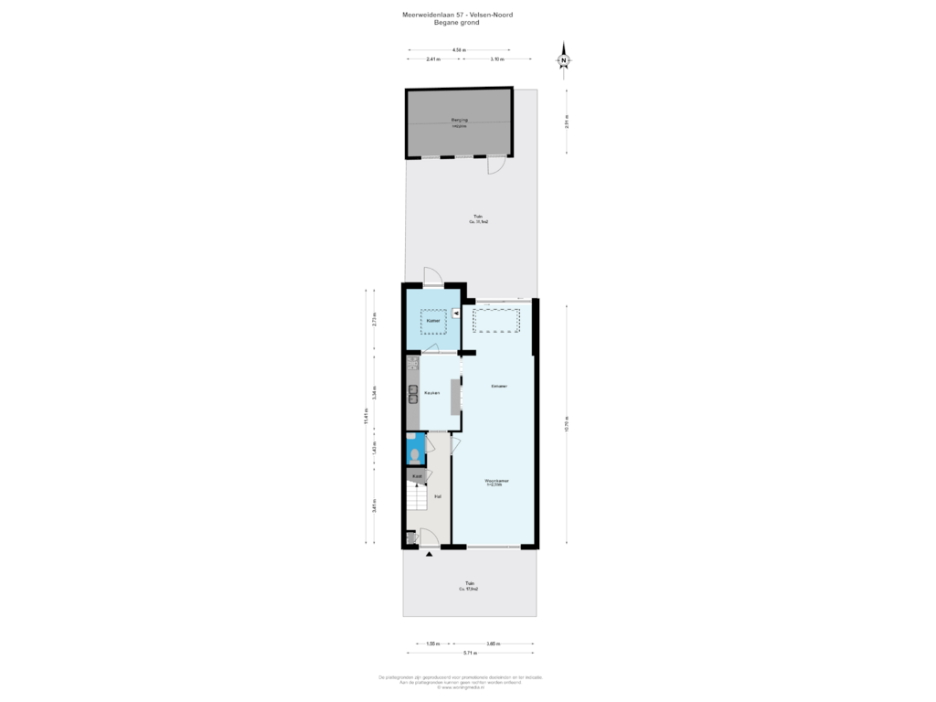 Bekijk plattegrond van Begane_grond van Meerweidenlaan 57