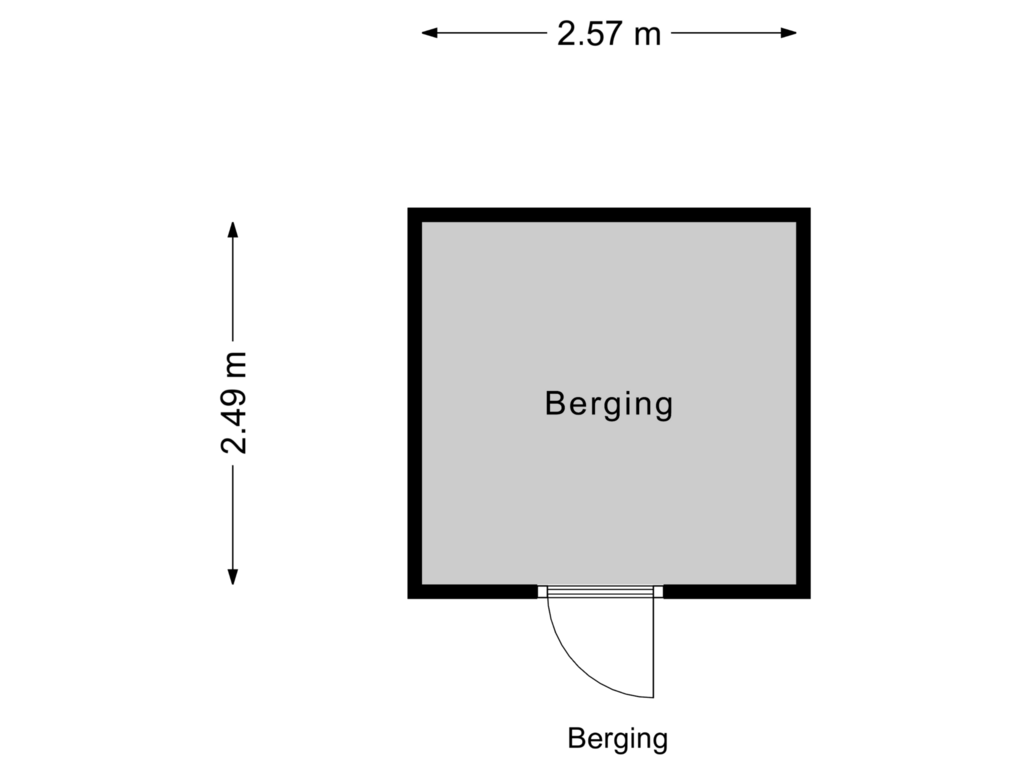 Bekijk plattegrond van Berging van Vinkstraat 30