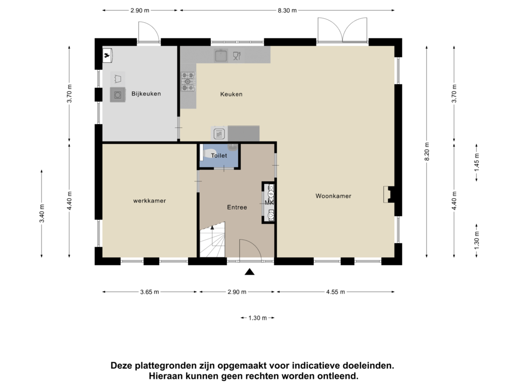 Bekijk plattegrond van Begane Grond Woning van Idzardaweg 57-B