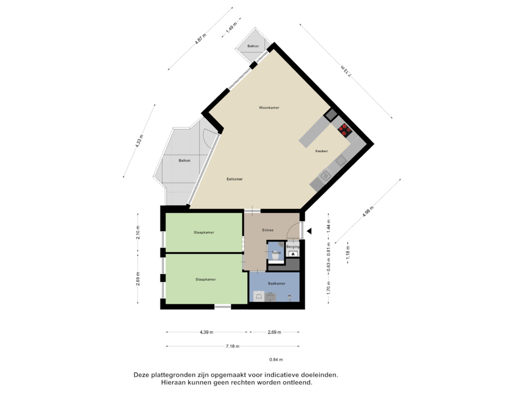 Bekijk plattegrond van Appartement van Parijsstraat 147