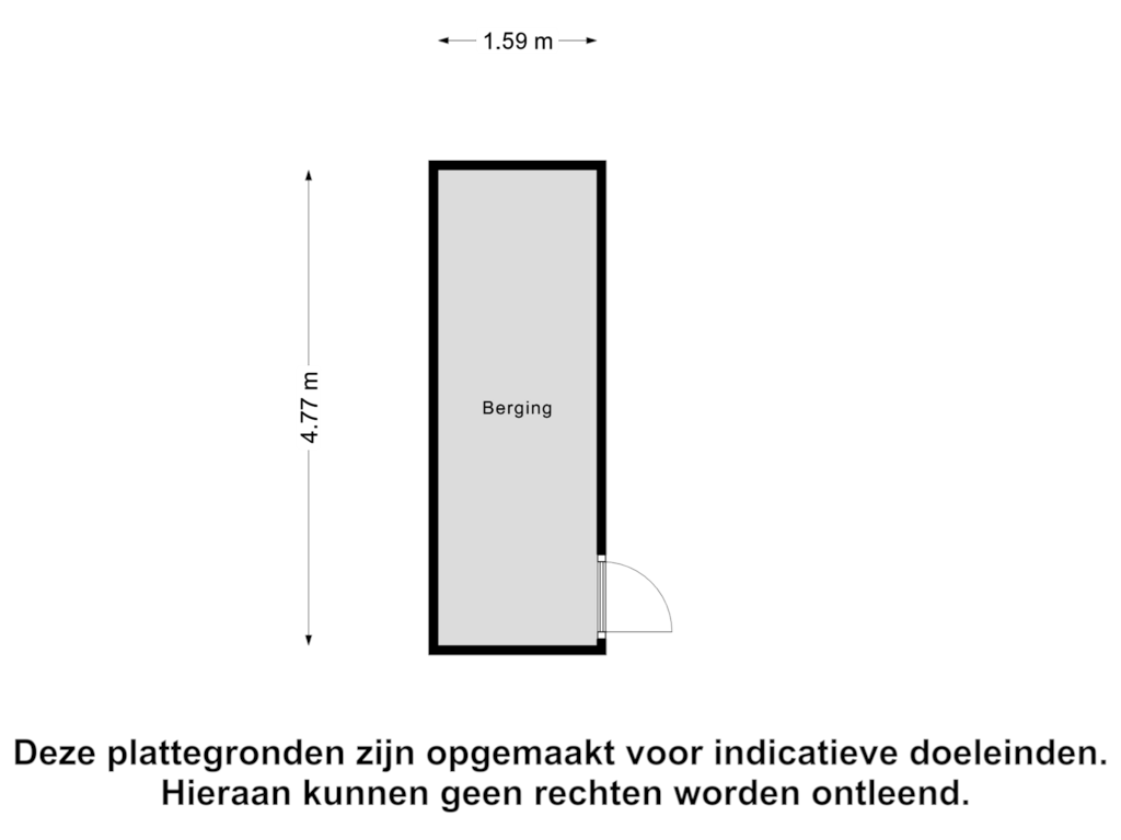 Bekijk plattegrond van Berging van Parijsstraat 147