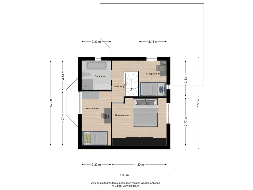 Bekijk plattegrond van Eerste Verdieping van Tungeler Dorpsstraat 68-D