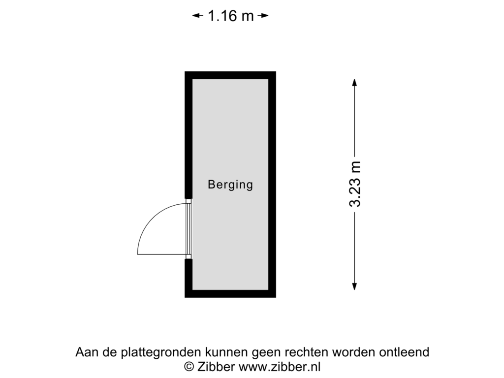 Bekijk plattegrond van Berging van Vinkenstraat 14-D