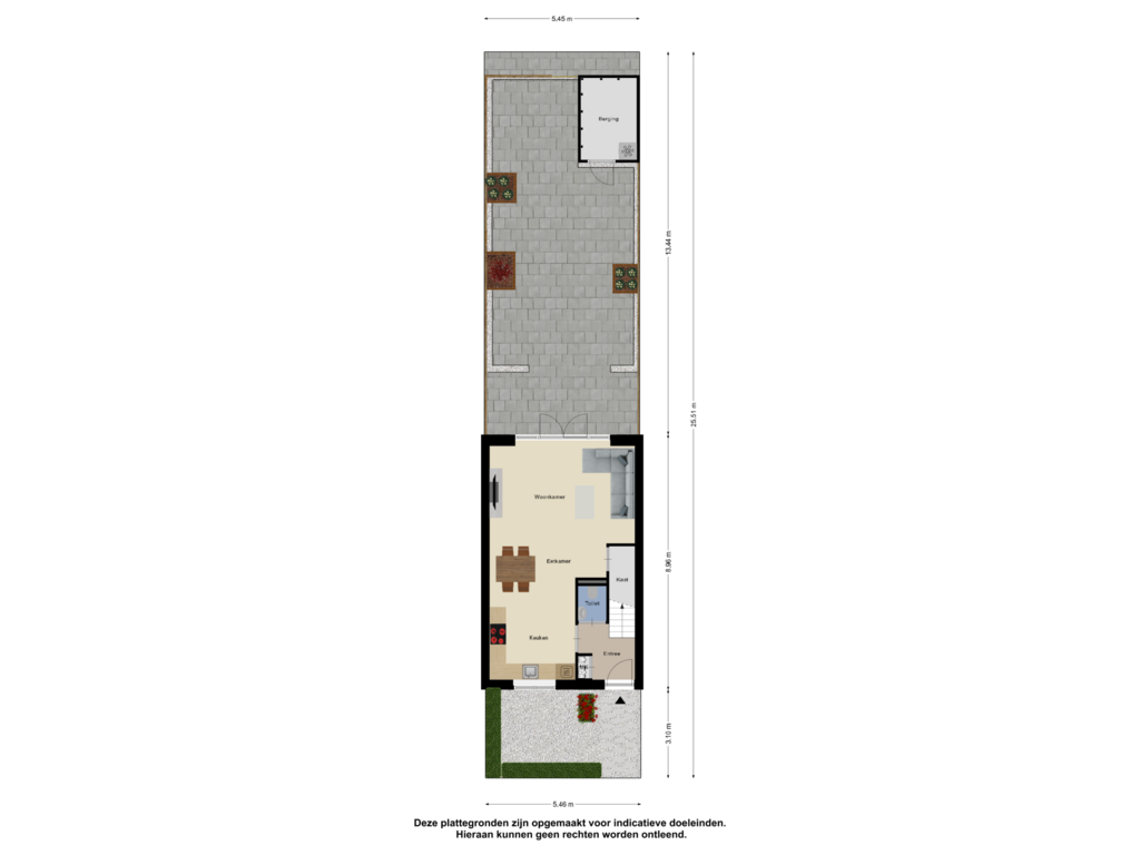 View floorplan of Begane Grond Tuin of Hemsink 25