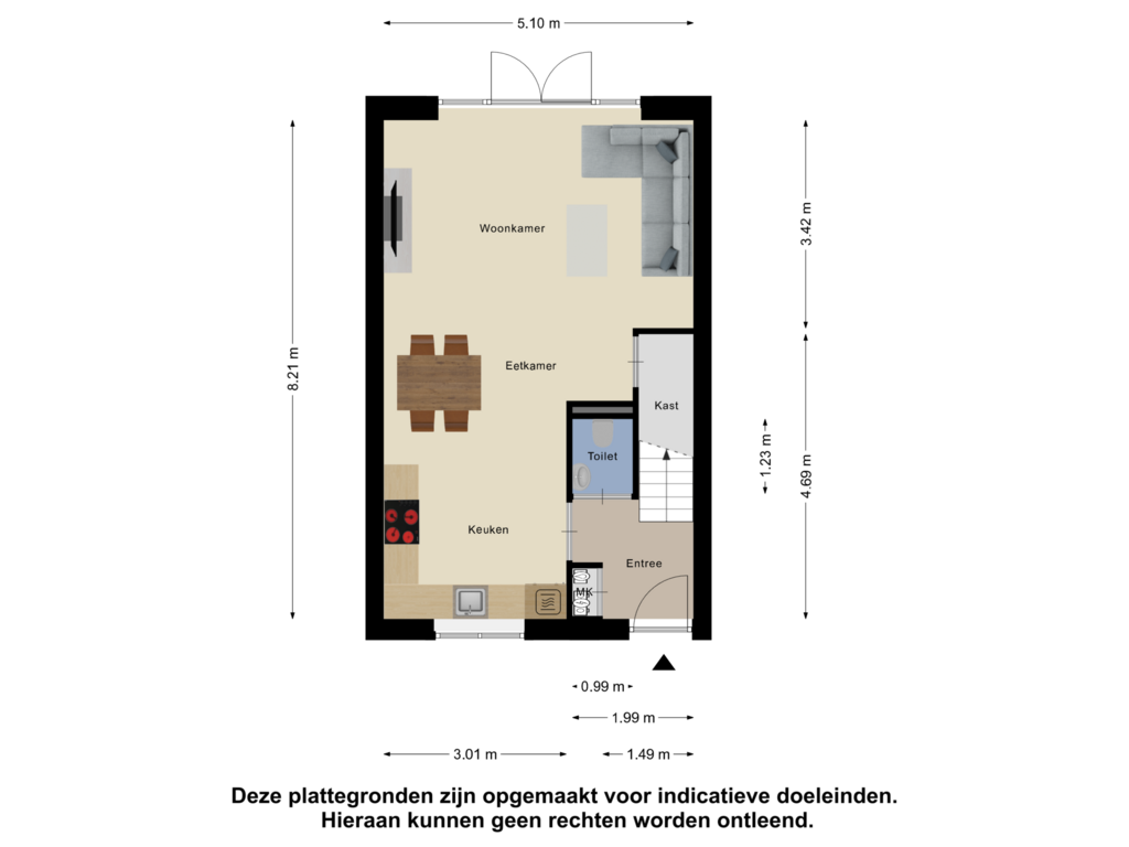 View floorplan of Begane Grond of Hemsink 25