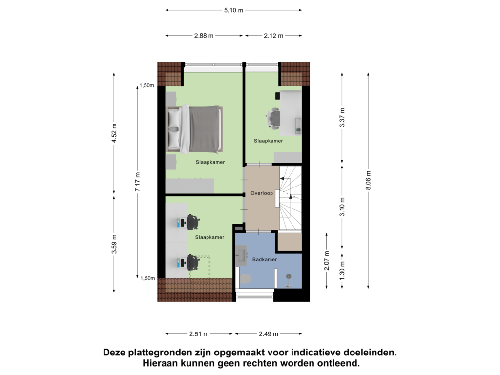 View floorplan of Eerste Verdieping of Hemsink 25