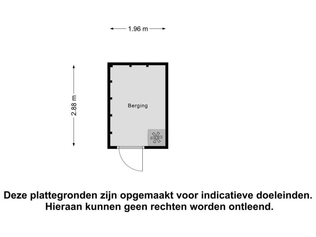 View floorplan of Berging of Hemsink 25