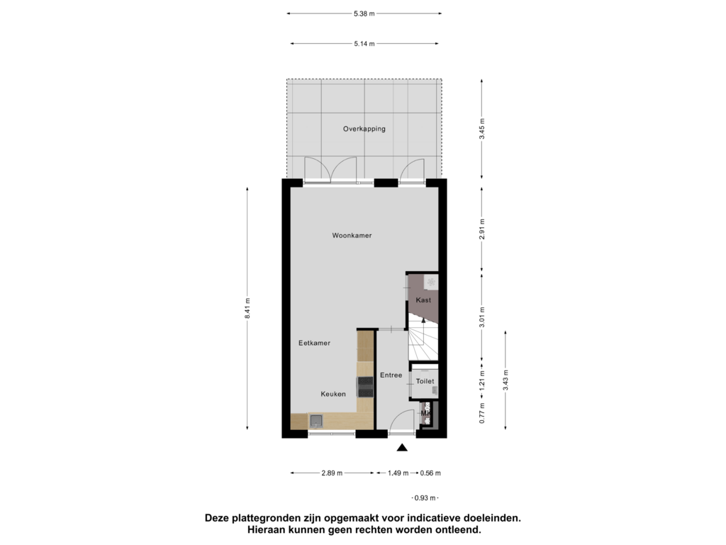 Bekijk plattegrond van Begane Grond van Kruithuisstraat 63